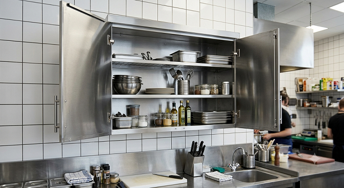 pensile inox ante battenti